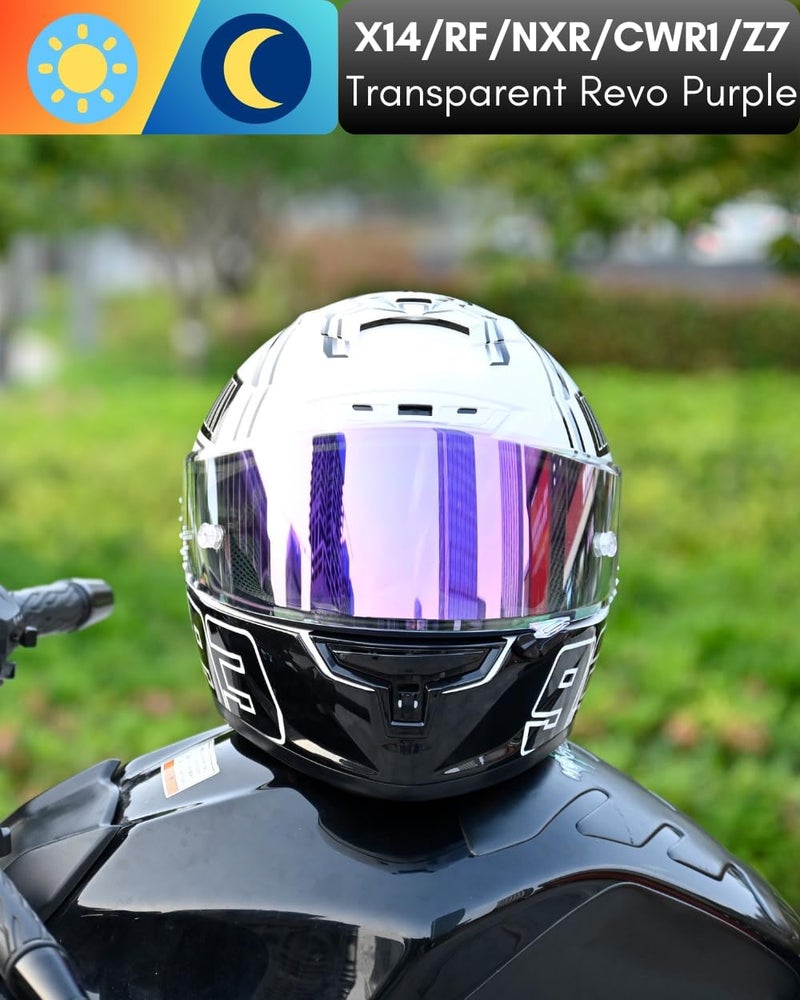 Logto CWR-F1 Shield for RF-1200 Visor X14 NXR RF-SR Z7 Motorcycle Helmet Visor Replacement Sun Protection Anti-Scratch, Universal - Image 2